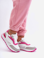 Sneakersy damskie na wysokiej platformie do kostki Henley 36 Biały/Różowy (5905677652338) - obraz 5