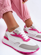 Sneakersy damskie na wysokiej platformie do kostki Henley 38 Biały/Różowy (5905677652352) - obraz 8