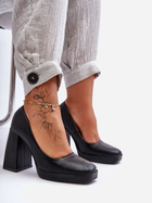 Жіночі туфлі Inna Marka Rosalia 39 Чорні (5905677656107) - зображення 1