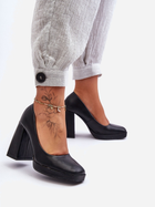 Жіночі туфлі Inna Marka Rosalia 39 Чорні (5905677656107) - зображення 6
