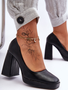 Жіночі туфлі Inna Marka Rosalia 39 Чорні (5905677656107) - зображення 8