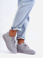 Sneakersy damskie z siatki na platformie do kostki wsuwane Zauna 38 Szare (5905677638974) - obraz 2