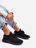 Sneakersy damskie z siatki na platformie do kostki wsuwane Zauna 37 Czarne (5905677638721) - obraz 6