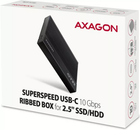 Зовнішня кишеня Axagon для SSD/HDD 2.5" USB 3.2 Gen 2 — SATA 6G Black (EE25-GTR) - зображення 8