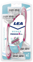 Zestaw jednorazowych maszynek do golenia Lea Woman Premium 3 Blades Disposable Blades 4 szt (8410737002048) - obraz 1