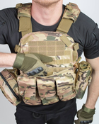 Плитоноска жилет тактический MOLLE мультикам военная армейская - изображение 3