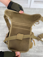 Тактична сумка на стегно військова сумка на ногу койот пісочна - зображення 4