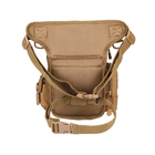 Тактическая сумка на бедро военная сумка на ногу койот песочная - изображение 6