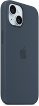 Панель Apple MagSafe Silicone Case для Apple iPhone 15 Storm Blue (MT0N3) - зображення 6