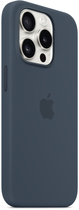 Панель Apple MagSafe Silicone Case для Apple iPhone 15 Pro Storm Blue (MT1D3) - зображення 5