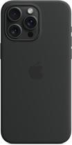 Панель Apple MagSafe Silicone Case для Apple iPhone 15 Pro Max Black (MT1M3) - зображення 4