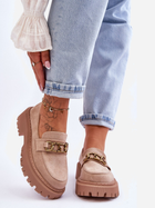 Loafersy Inna Marka Larey 38 Beżowe (5905677114430)