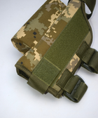 Щока на приклад зброї регульована BB1, накладка підщічник на приклад АК, гвинтівки, рушниці з панелями під патронташ Піксель - зображення 3