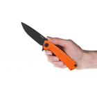 Нож складной ANV Knives Z100 DLC, Liner lock, G10, Plain Edge ANVZ100-035 Оранжевый (2000980604562) - изображение 6