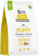 Корм для щенков Brit Care Dog Sustainable Puppy с курицей и насекомыми