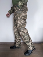 Штани утеплені на флісі тактичні, військові ЗСУ зимові піксель Розмір 3XL (56) - зображення 5