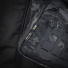 Однолямочная тактическая сумка M-Tac Admin Bag Elite Multicam Black/Black с отсеком для пистолета - изображение 5