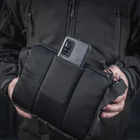 Однолямочная тактическая сумка M-Tac Admin Bag Elite Multicam Black/Black с отсеком для пистолета - изображение 10
