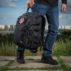 Штурмовой рюкзак 25 л M-Tac Mission Pack Laser Cut Black с местом для гидратора и D-кольцах на плечах - изображение 6