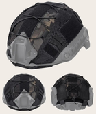 Кавер на шолом типу FAST без вух (розмір М) (чорний) - зображення 2
