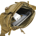 Поясная тактическая сумка D005 военная бананка койот - изображение 2