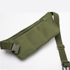 Поясная тактическая сумка А07 военная бананка олива зеленая - изображение 3