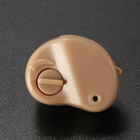 Слуховой аппарат Mini Sound Amplifier Усилитель слуха внутриушной с подавлением шума на батарейках Бежевый - изображение 7