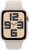 Смарт-годинник Apple Watch SE (2023) GPS 44mm Starlight Aluminium Case with Starlight Sport Band - M/L (MRE53) - зображення 2