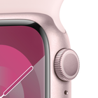 Smartwatch Apple Watch Series 9 GPS 41mm Pink Aluminium Case with Pink Sport Band - S/M (MR933) - obraz 3