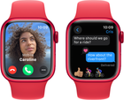 Смарт-годинник Apple Watch Series 9 GPS 41mm (PRODUCT) Red Aluminium Case with (PRODUCT) Red Sport Band - S/M (MRXG3) - зображення 6