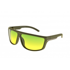 Солнцезащитные тактические очки с зелёно-жёлтыми линзами. 3-38164 - изображение 1