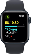 Смарт-годинник Apple Watch SE (2023) GPS + Cellular 40mm Midnight Aluminium Case with Midnight Sport Band - M/L (MRGA3) - зображення 6