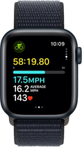 Smartwatch Apple Watch SE (2023) GPS + Cellular 40mm Midnight Aluminium Case with Midnight Sport Loop (MRGE3) - obraz 6