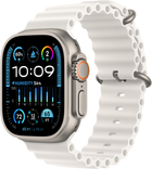 Smartwatch Apple Watch Ultra 2 GPS + Cellular 49mm Titanium Case with White Ocean Band (MREJ3) - obraz 1