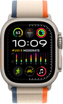 Смарт-годинник Apple Watch Ultra 2 GPS + Cellular 49mm Titanium Case with Orange/Beige Trail Loop - M/L (MRF23) - зображення 2