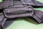 Плитоноска Кіраса з системою швидкого скидання та боковими кишенями кордура чорна ОЛ-3 1052 - зображення 6