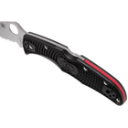 Нож Spyderco Endura 4 Thin Red Line полусеррейтор (C10FPSBKRD) - изображение 5