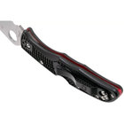 Нож Spyderco Endura 4 Thin Red Line полусеррейтор (C10FPSBKRD) - изображение 6