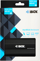 Kieszeń zewnętrzna iBOX HD-01 na HDD 2,5" SATA USB 2.0 Czarny (ieu2f01) - obraz 5