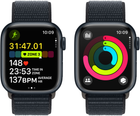 Smartwatch Apple Watch Series 9 GPS + Cellular 41mm Midnight Aluminium Case with Midnight Sport Loop (MRHU3) - obraz 8