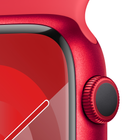 Smartwatch Apple Watch Series 9 GPS + Cellular 45mm (PRODUCT)RED Aluminium Case with (PRODUCT)RED Sport Band - M/L (MRYG3) - obraz 3
