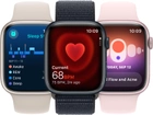 Smartwatch Apple Watch Series 9 GPS + Cellular 45mm (PRODUCT)RED Aluminium Case with (PRODUCT)RED Sport Band - M/L (MRYG3) - obraz 7