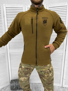 Тактическая мужская флисовая кофта "Штурмовая бригада" койот размер S - изображение 3