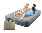 Надувная кровать Intex 64118 со встроенным электронасосом 152*203*30 см Двуспальная