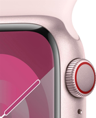 Smartwatch Apple Watch Series 9 GPS + Cellular 45mm Pink Aluminium Case with Light Pink Sport Band - S/M (MRMK3) - obraz 3