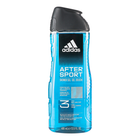 Гель для душу для чоловіків Adidas After Sport 3 в 1 New Cleaner Formula Парфумований 400 мл (3616303458904)