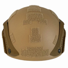 Каска шлем кевларовая военная тактическая Производство Украина ОБЕРІГ R (песочный)клас 1 ДСТУ NIJ IIIa - изображение 6