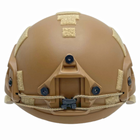 Каска шлем кевларовая военная тактическая Производство Украина ОБЕРІГ F2 (койот)клас 1 ДСТУ NIJ IIIa - изображение 4