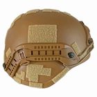 Каска шлем кевларовая военная тактическая Производство Украина ОБЕРІГ F2 (койот)клас 1 ДСТУ NIJ IIIa - изображение 5