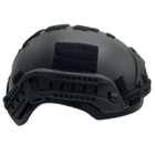 Каска шлем кевларовая военная тактическая Производство Украина ОБЕРІГ R (чёрный)клас 1 ДСТУ NIJ IIIa + кавер - изображение 4